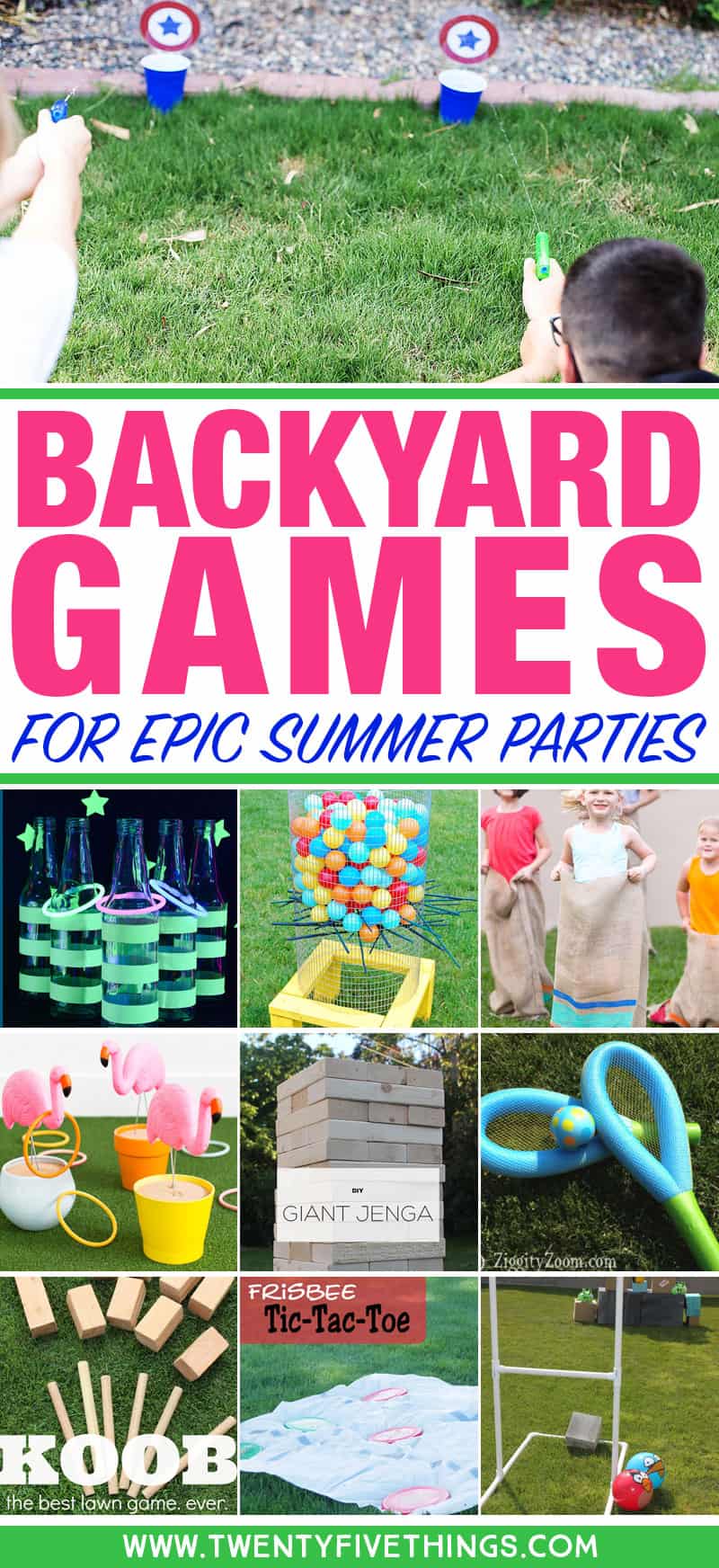 25 DIY Backyard Party Games For The Best Summer Party Ever Fun Loving 