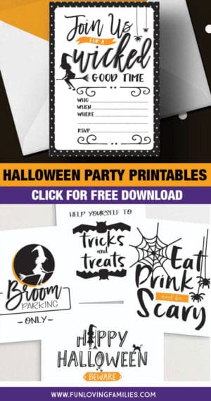 Free Halloween Party Printables - Fun Loving Families