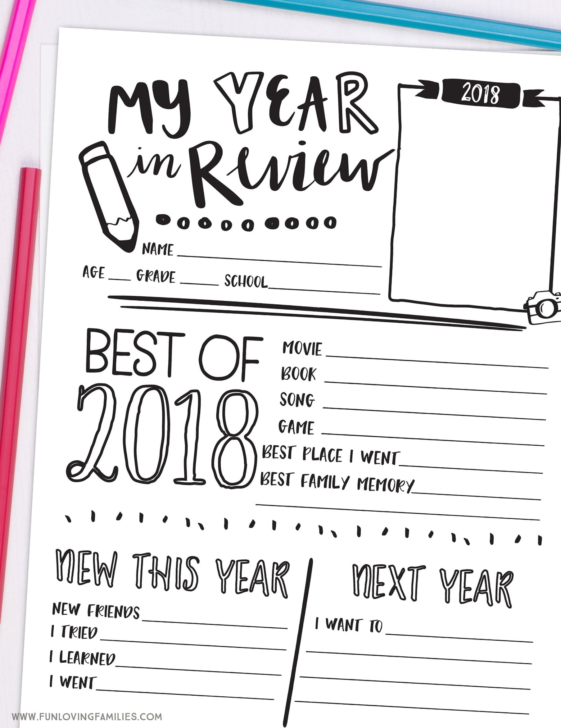 Year In Review Printable Printable Word Searches