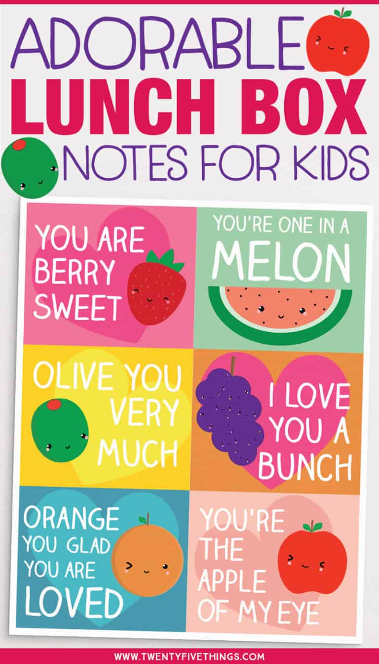 valentine lunch box notes