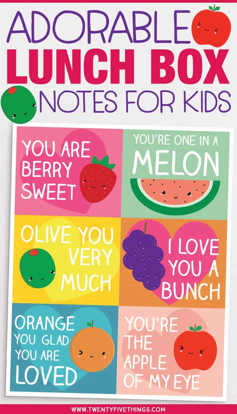 Pack with Love with Back to School Lunch Box Note Printables - Strawberry  Blondie Kitchen
