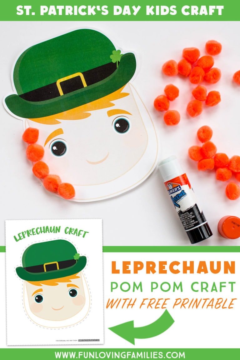 Easy Leprechaun Craft for Kids with Free Printable Fun Loving Families