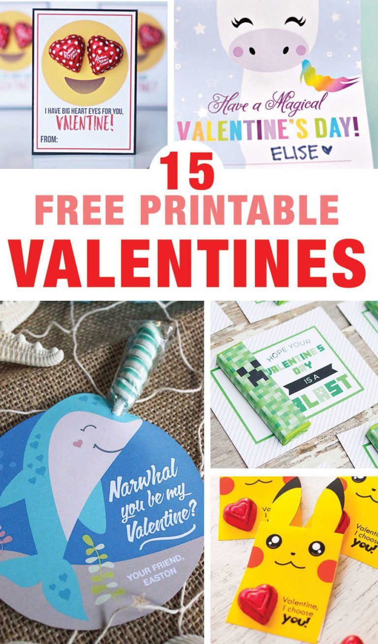 Best Free Printable Valentines for Kids Fun Loving Families