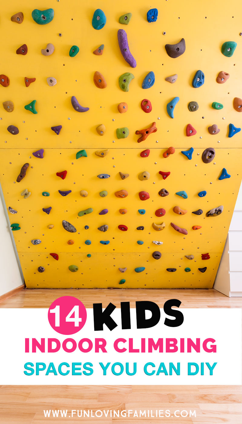 yellow climbing wall for kids play area