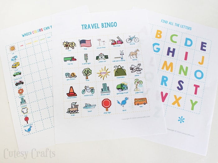 Busy Binder with Printable Road Trip Games