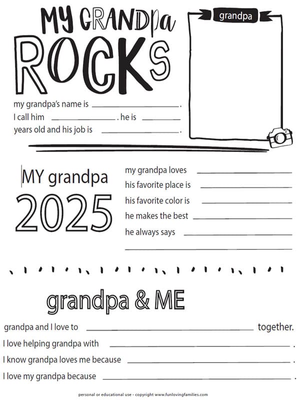 My grandpa rocks printable