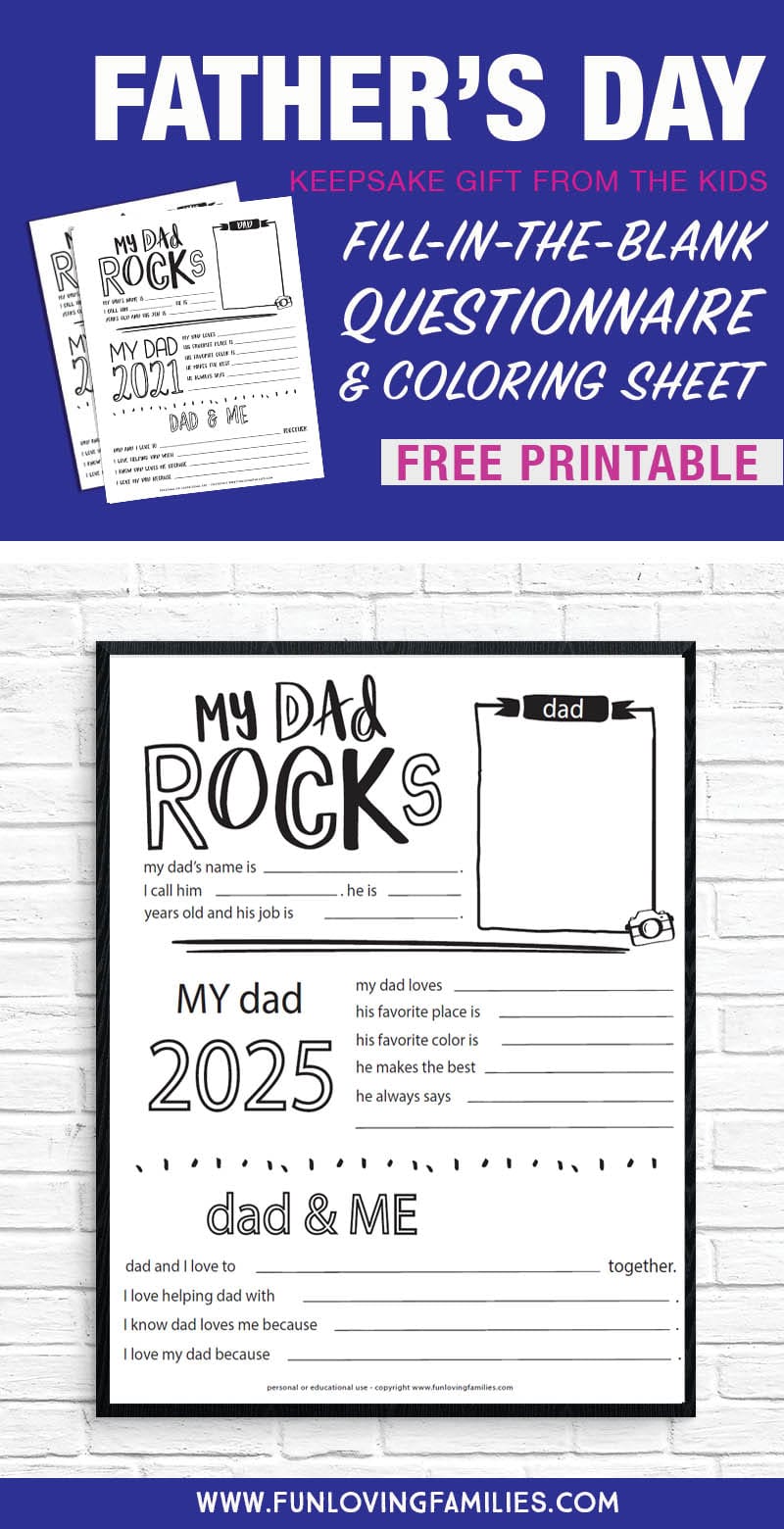 2025 fathers day printable