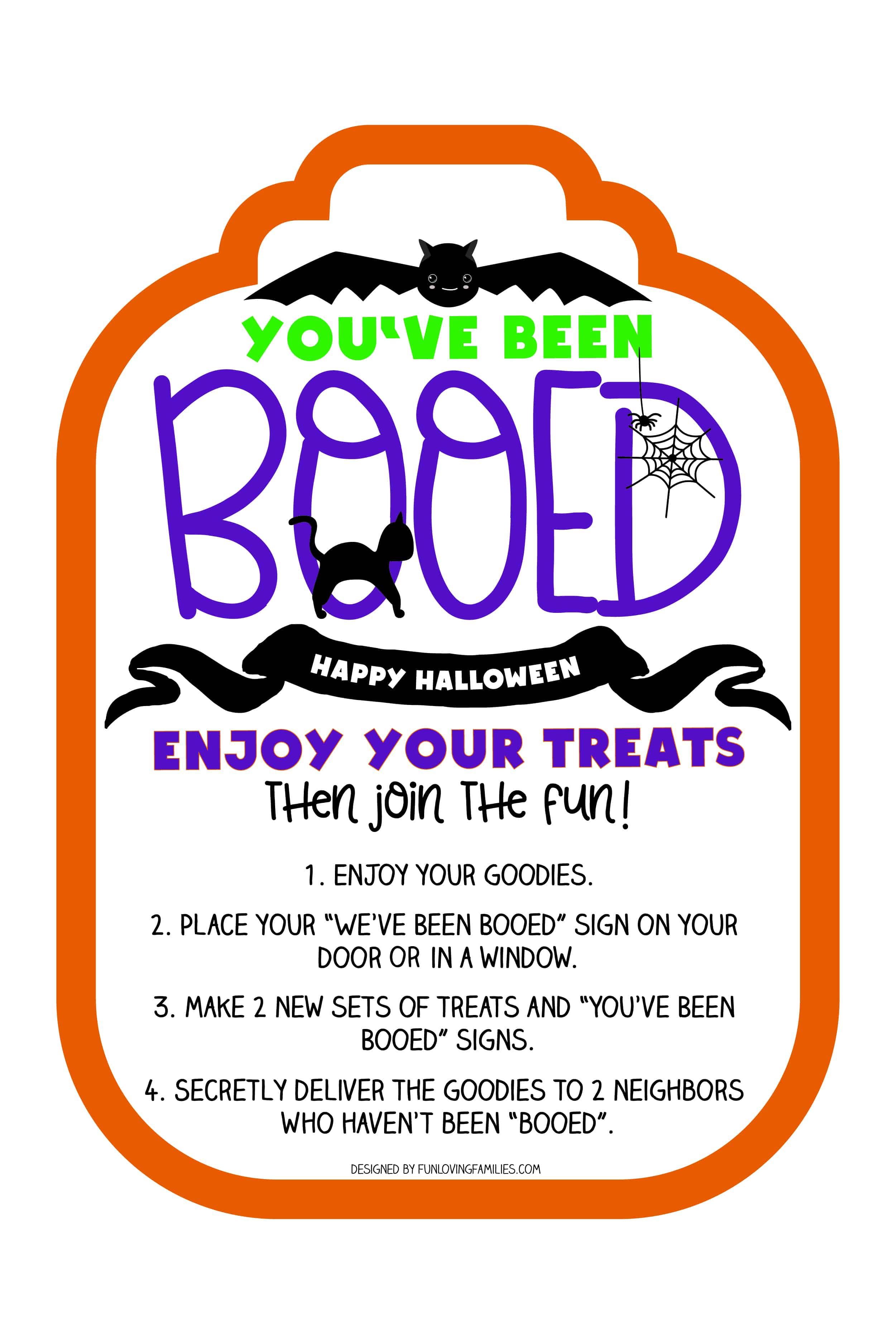 You've Been Booed Printable Signs Super Cute and Totally FREE! Fun Loving Families