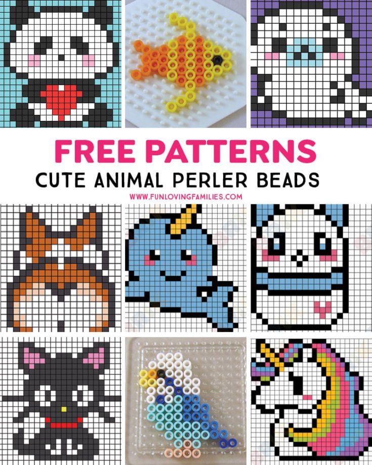 60+ Free Perler Bead Patterns and Craft Ideas - Fun Loving Families