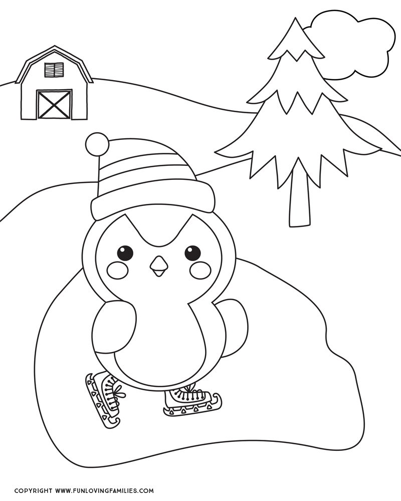 Download Winter Coloring Pages For Kids Fun Loving Families