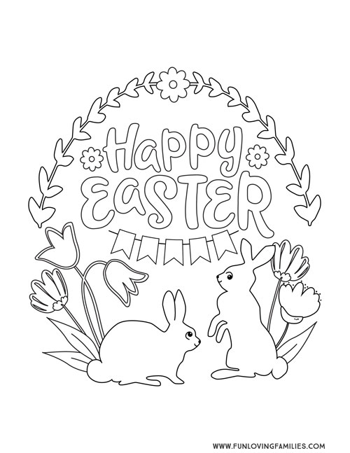 cute easter bunny pictures to color