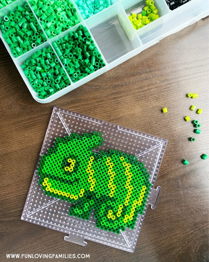 Chameleon Melty Perler Bead Pattern Free Fun Loving Families