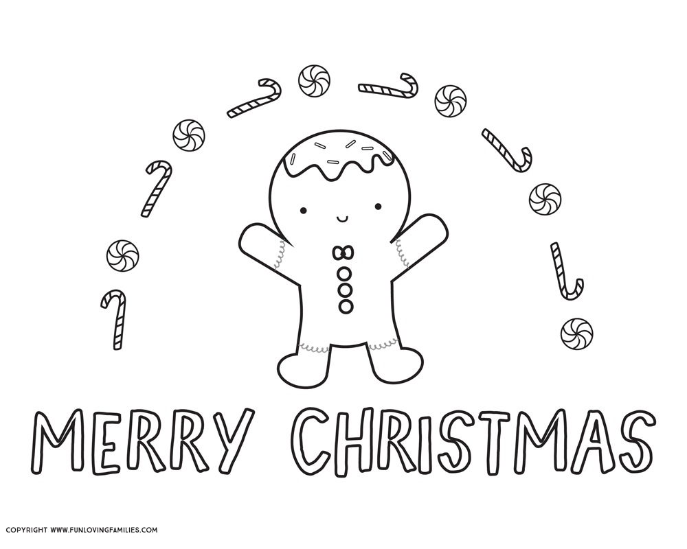 christmas free coloring pages