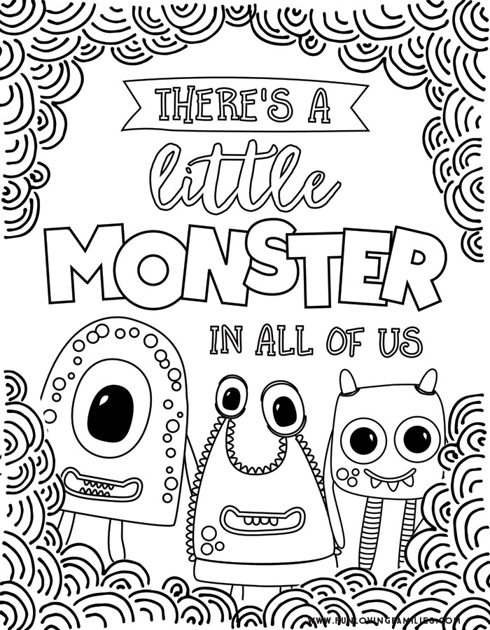 905 Unicorn Silly Monster Coloring Pages with Printable