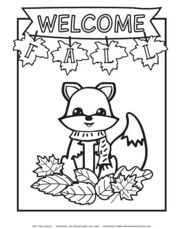 Fall Coloring Pages - Fun Loving Families