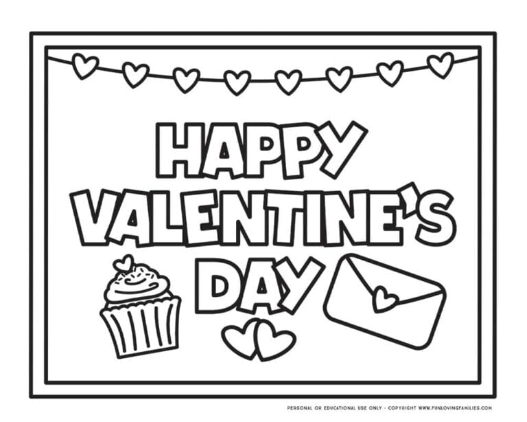 Valentine's Day Coloring Pages - Fun Loving Families