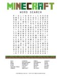 Minecraft Word Search - Fun Loving Families