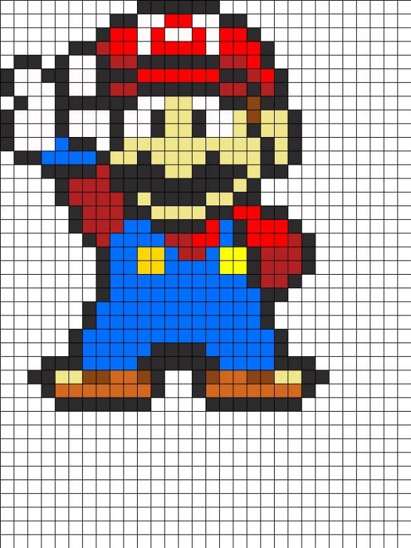 75 Super Mario Perler Bead Ideas, Patterns and Designs