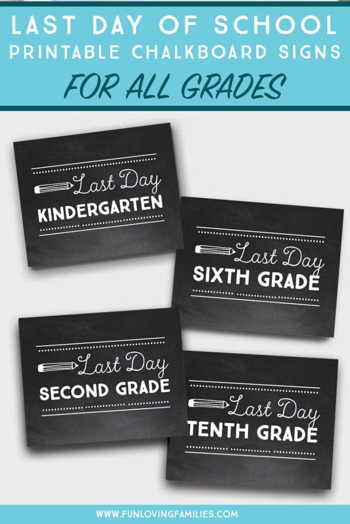 Free Printable Last Day of School Signs for All Grades 2024