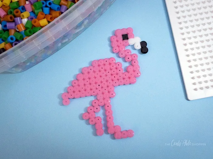Adorable White Bunny - Pixel Perler Beads Art, Can be Fridge Magnet,  Keychain, Phone Charm and Badge!