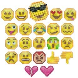 30 Emoji Perler Bead Patterns, Designs and Ideas