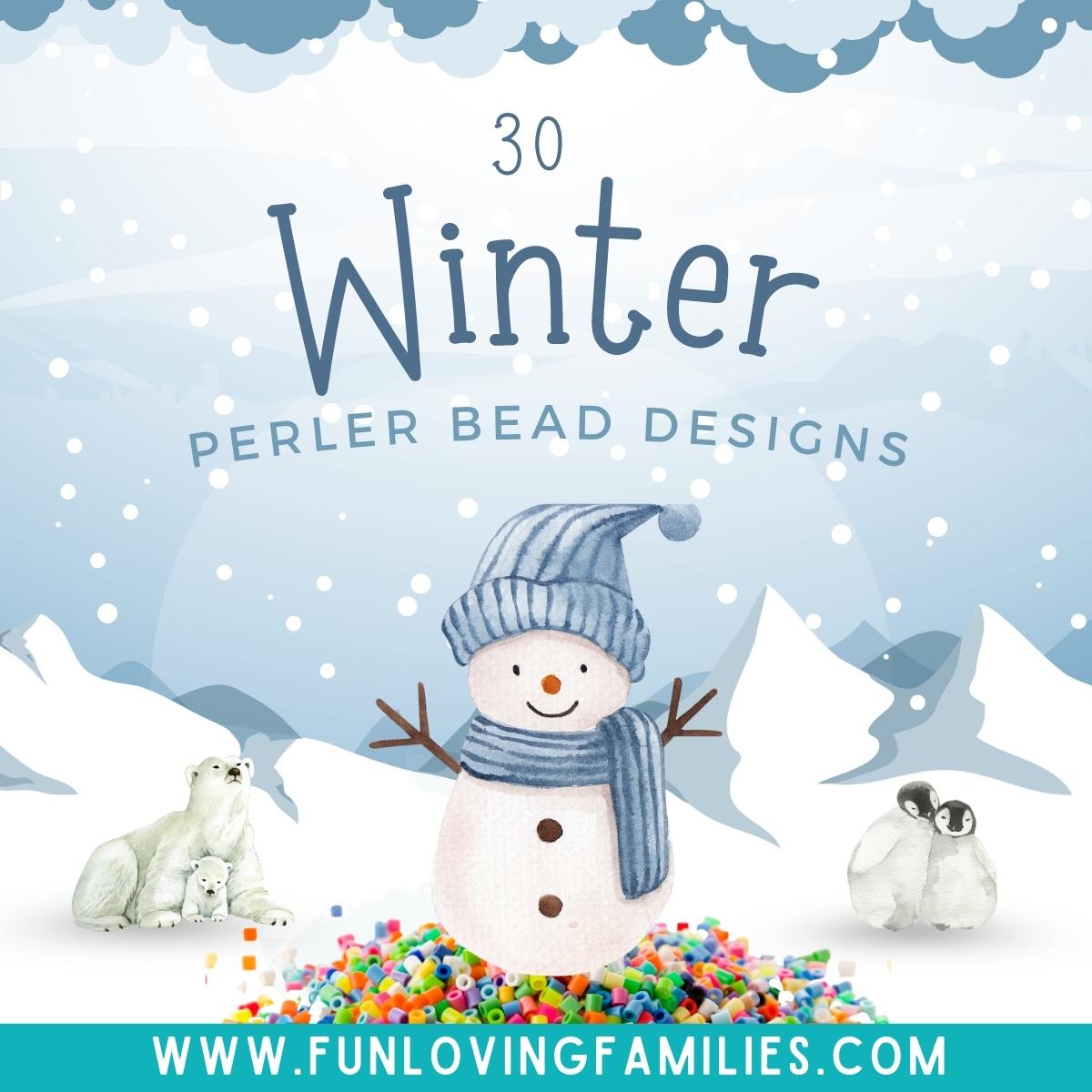 Winter Themed Perler Beads Patterns