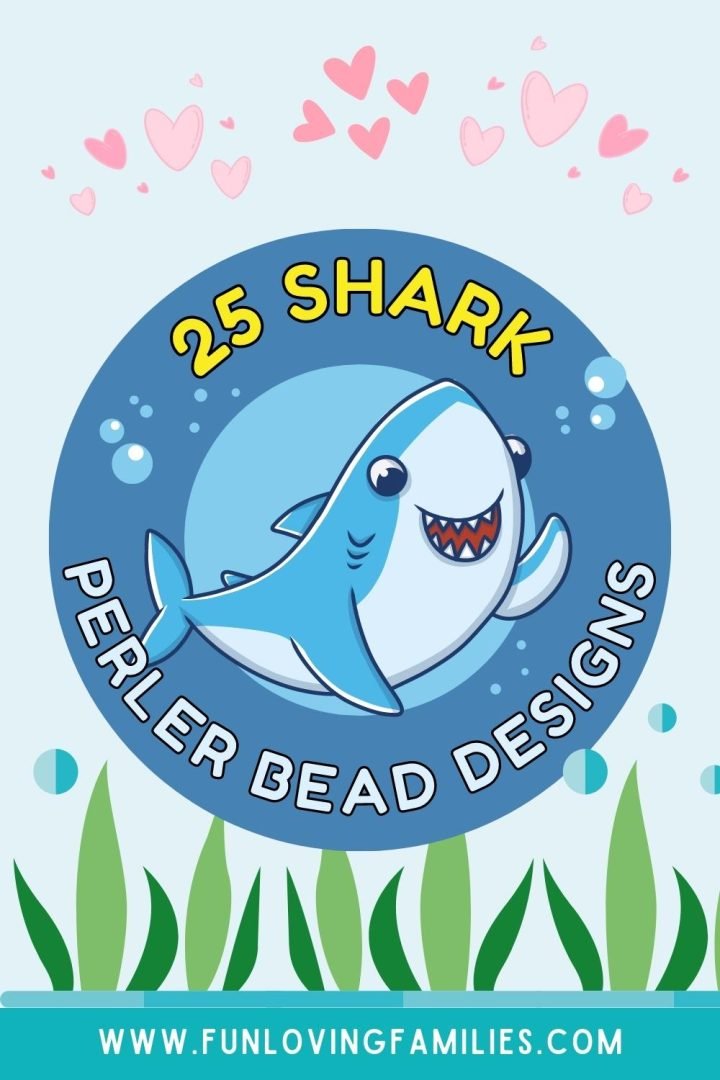 25 Shark Perler Bead Patterns, Designs and Ideas - Fun Loving Families