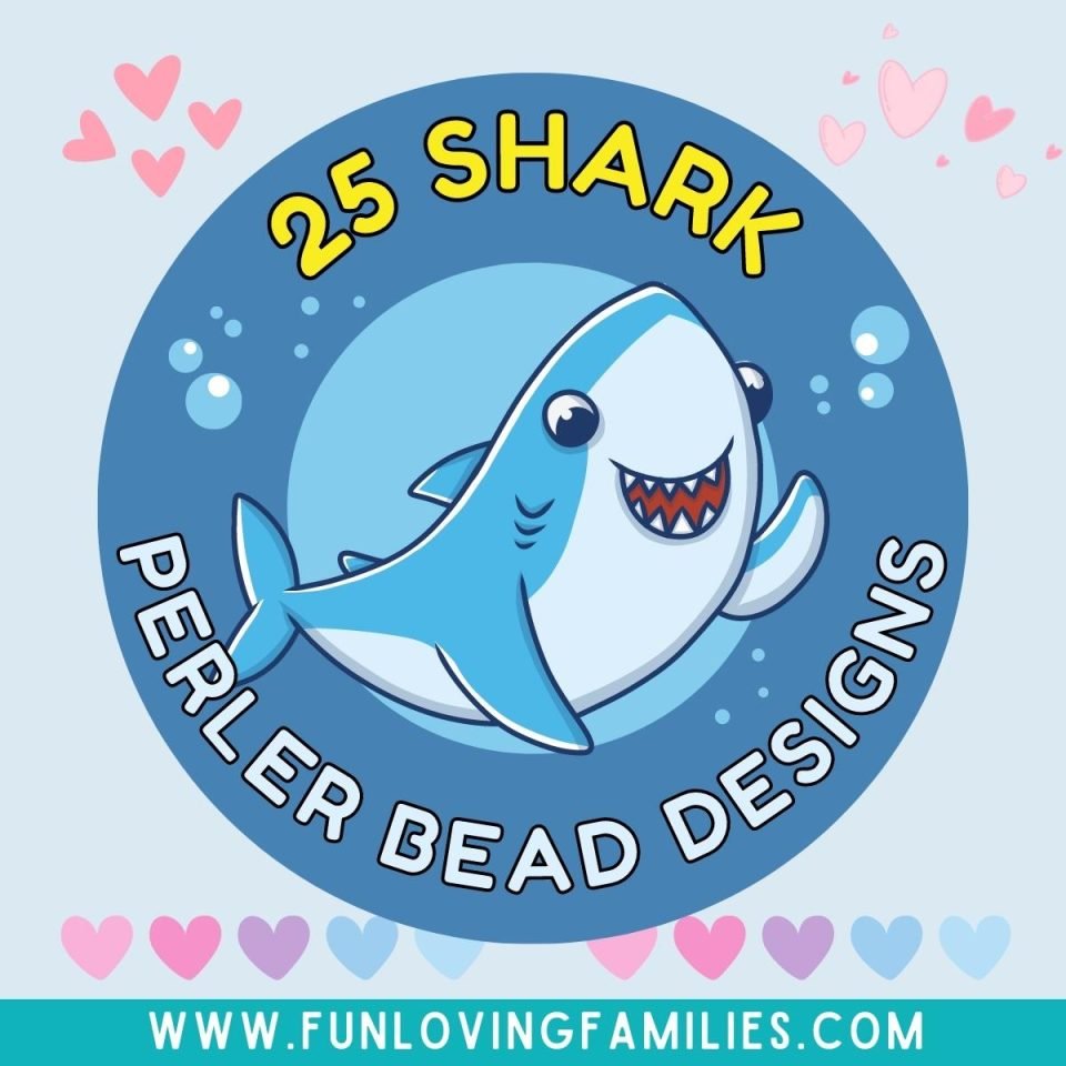 25 Shark Perler Bead Patterns, Designs and Ideas - Fun Loving Families