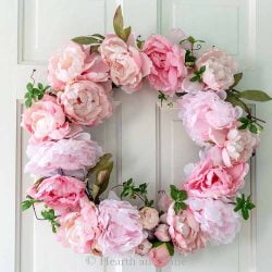 30 Best DIY Spring Wreath Ideas Make Your Own For 2024   Spring Peony Wreath Sq 250x250 