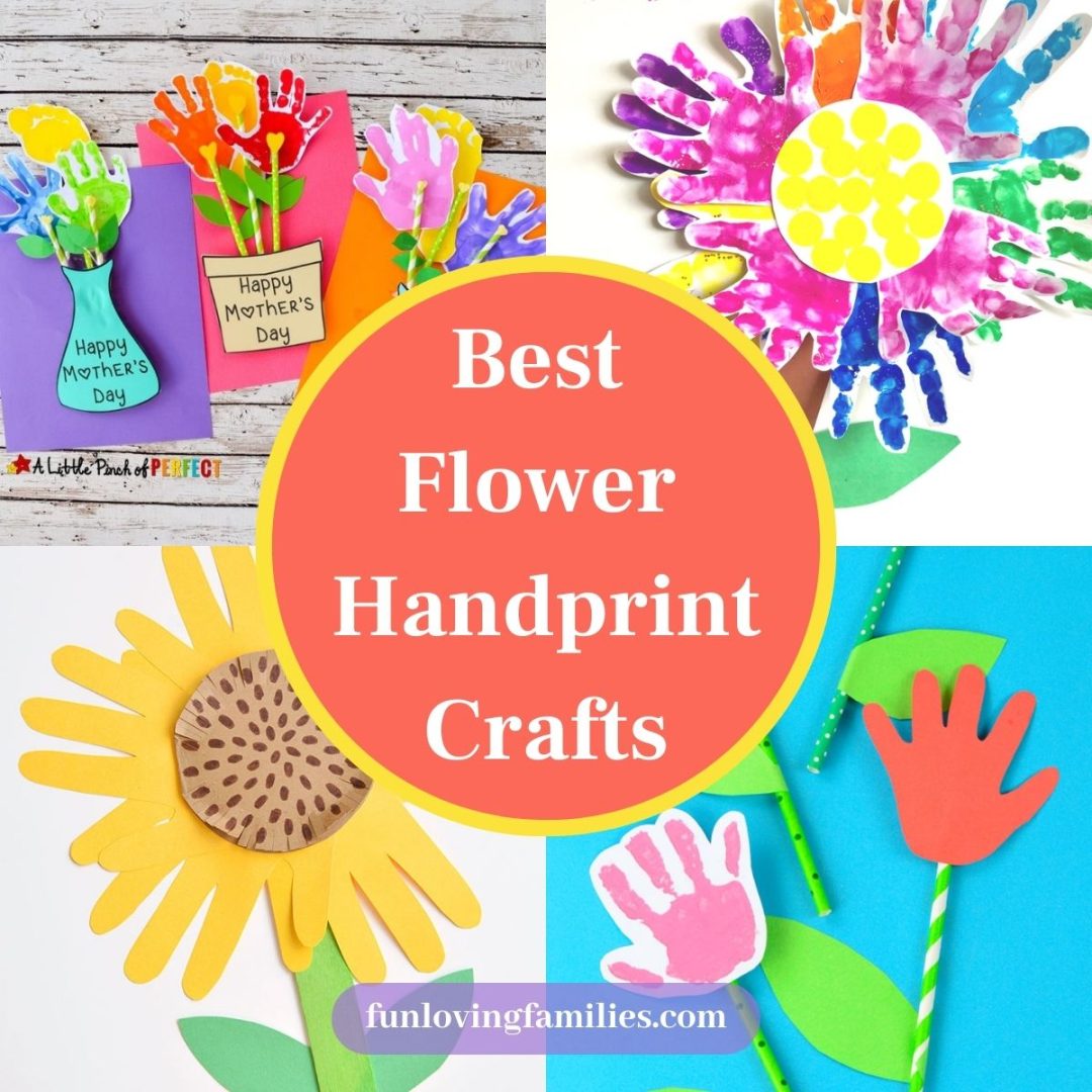 23 Best Flower Handprint Crafts And Art Ideas Fun Loving Families